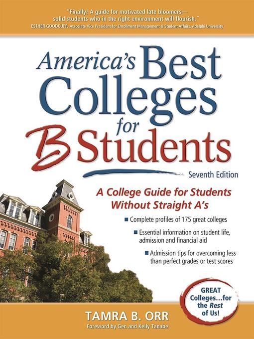 Title details for America's Best Colleges for B Students by Tamra B. Orr - Available